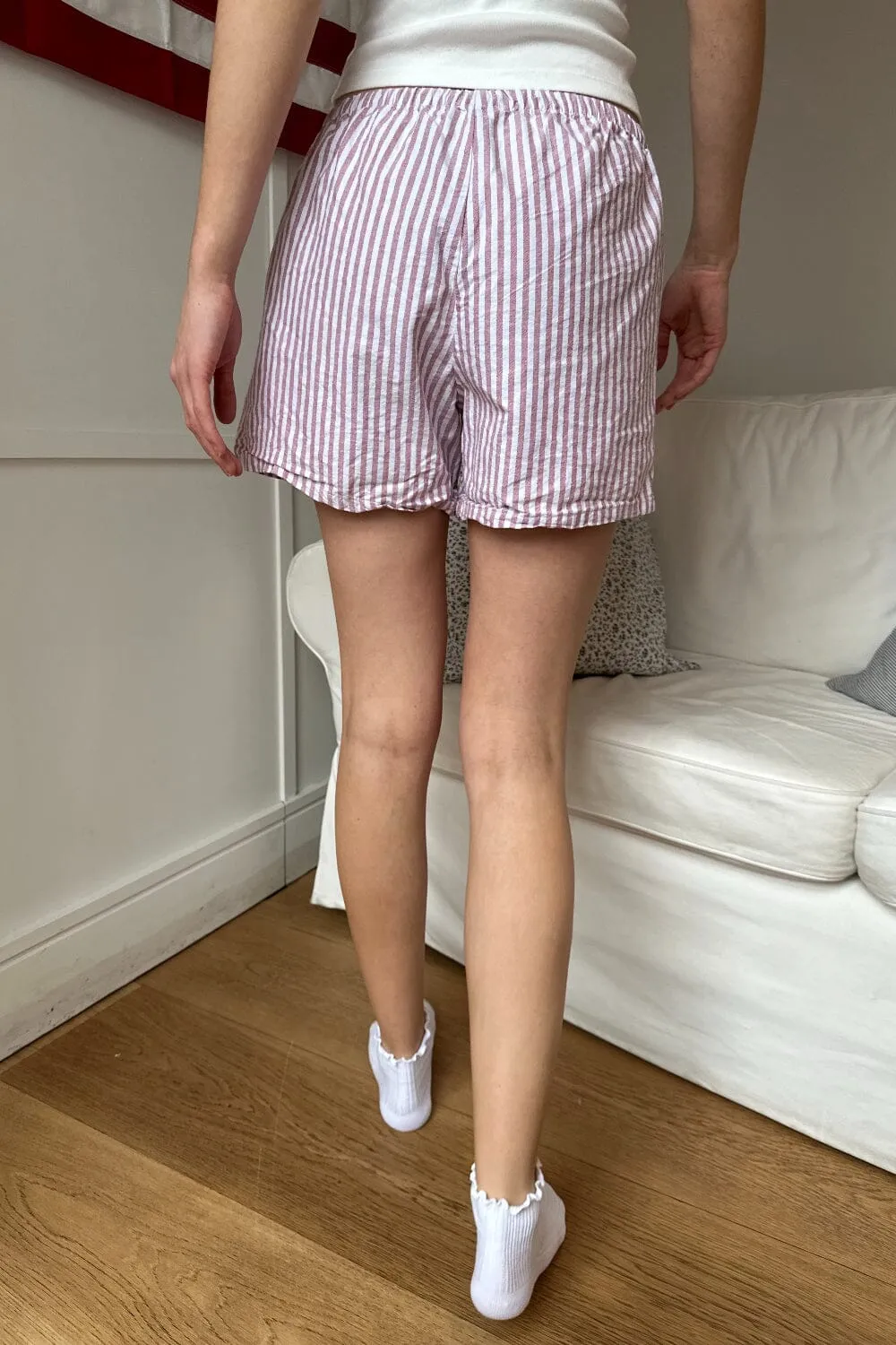 Keira Long Striped Boxer Shorts