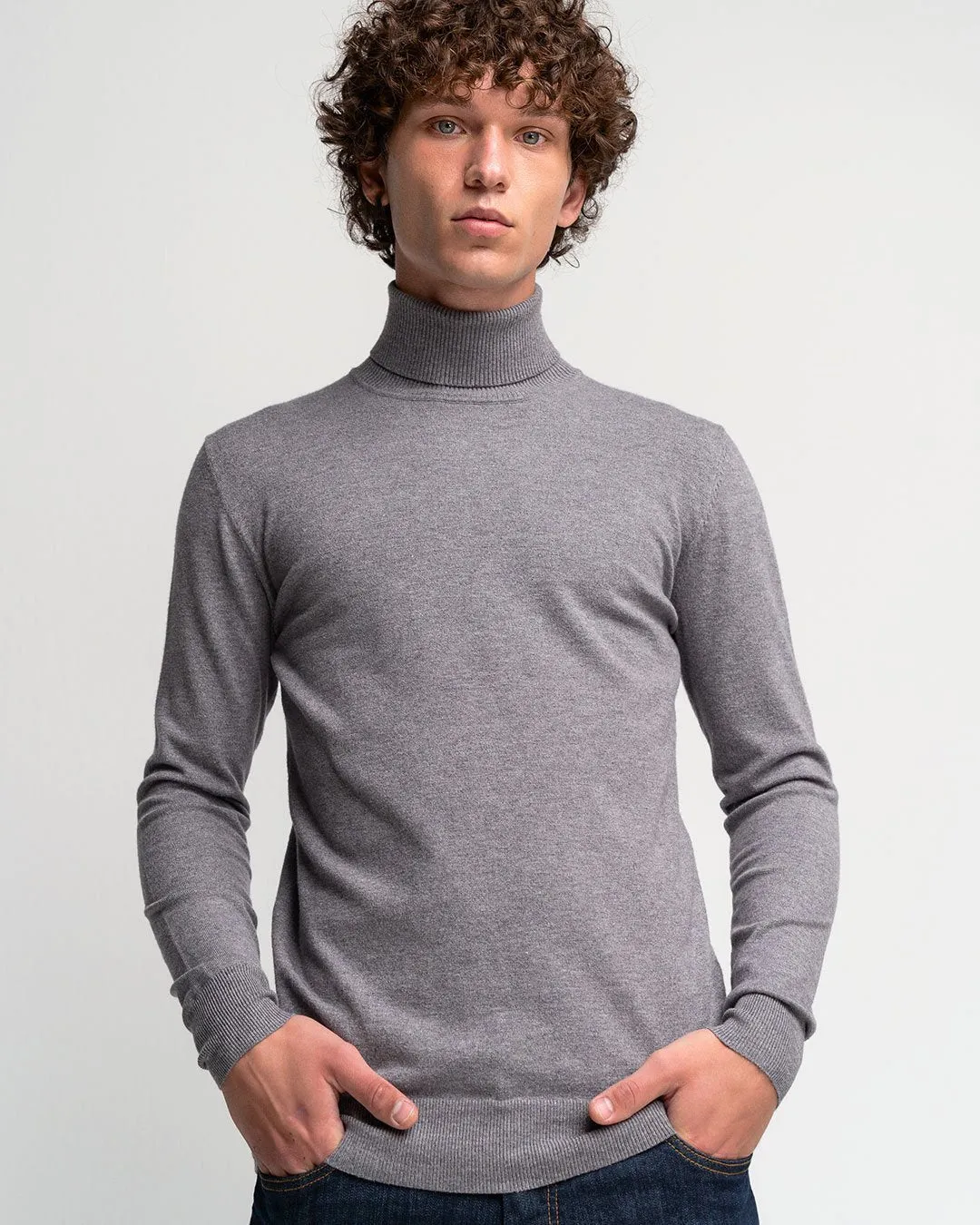 Tailor made grey knitwear zivango